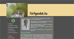 Desktop Screenshot of ferfigondok.hu